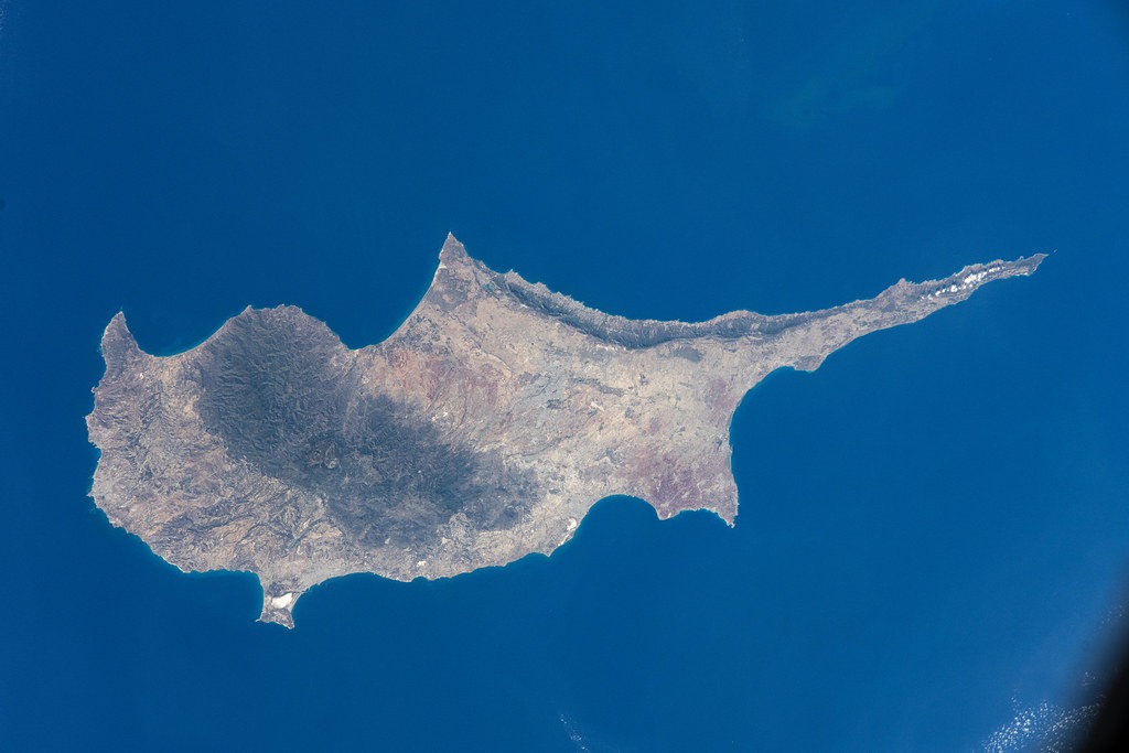 Cyprus Island in the Mediterranean Sea